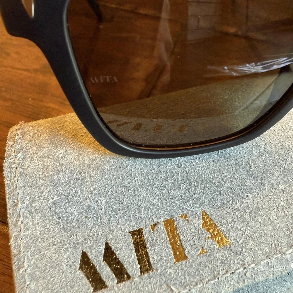 MITA Sunglasses UNISEX 55-16-150 Black Matte THE WAVE C2 Cat 3 square